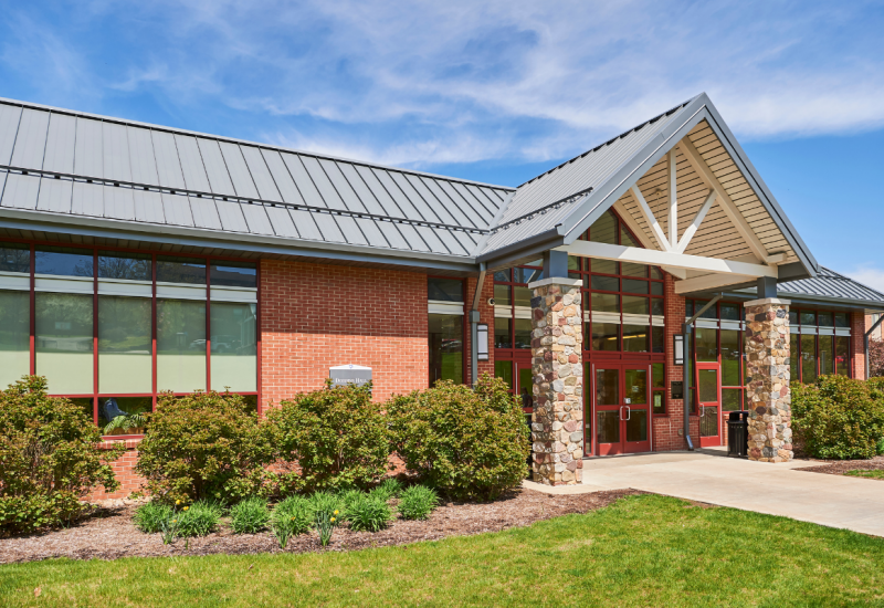 Dobbins Dining Hall Exterior Entrance