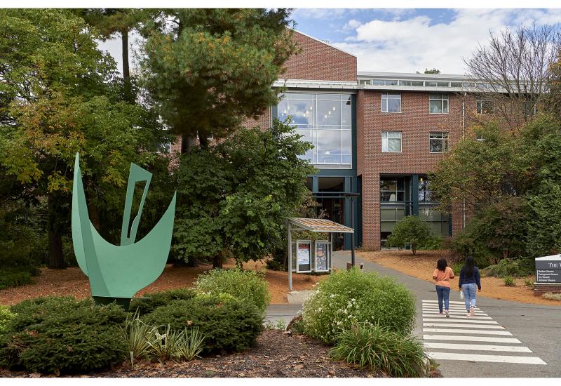 Ivy hall exterior with campus parking