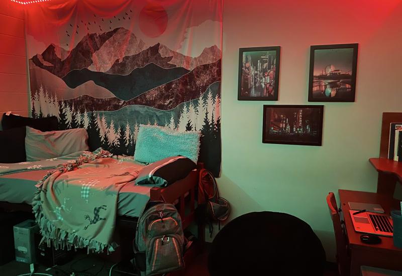 Student dorm room