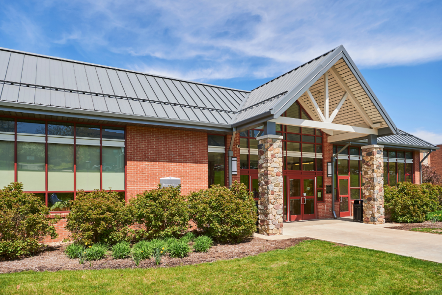 Dobbins Dining Hall Exterior Entrance