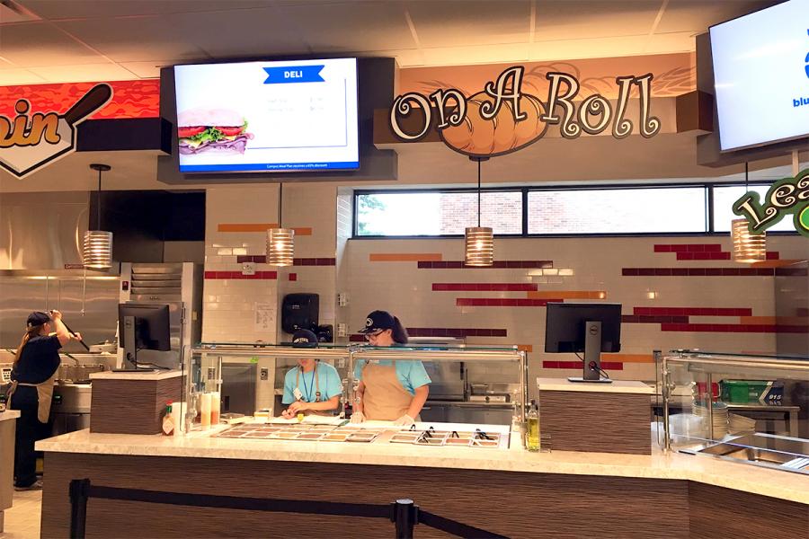 On A Roll at Blue Apple Cafe