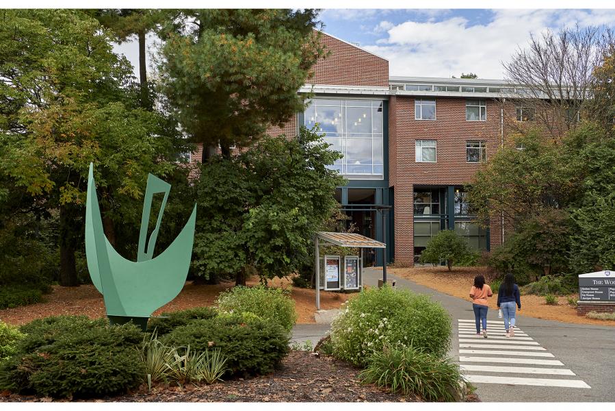 Ivy hall exterior with campus parking