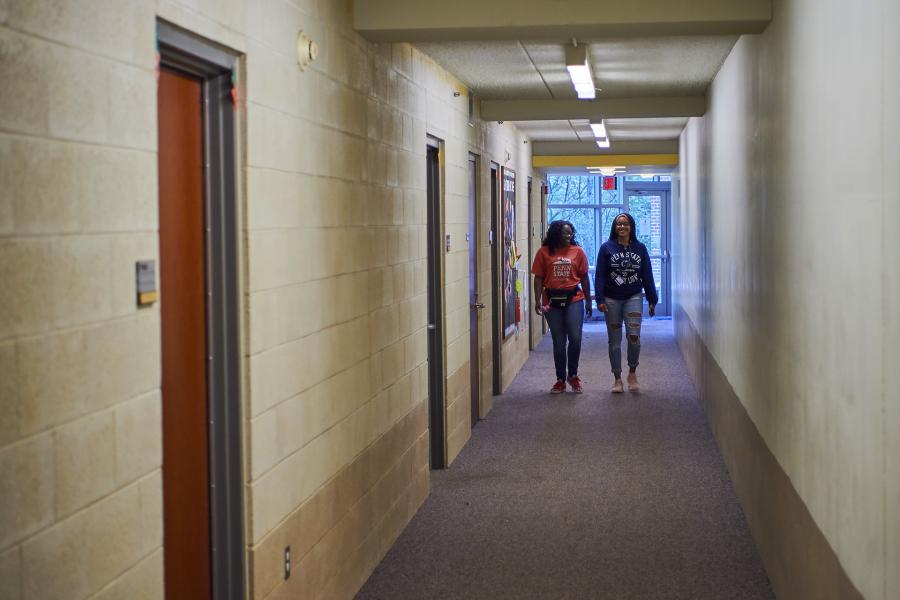 Woods interior hallways