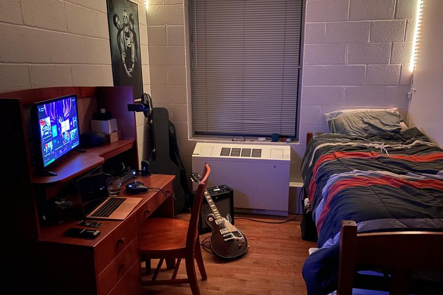 Single dorm room living option 