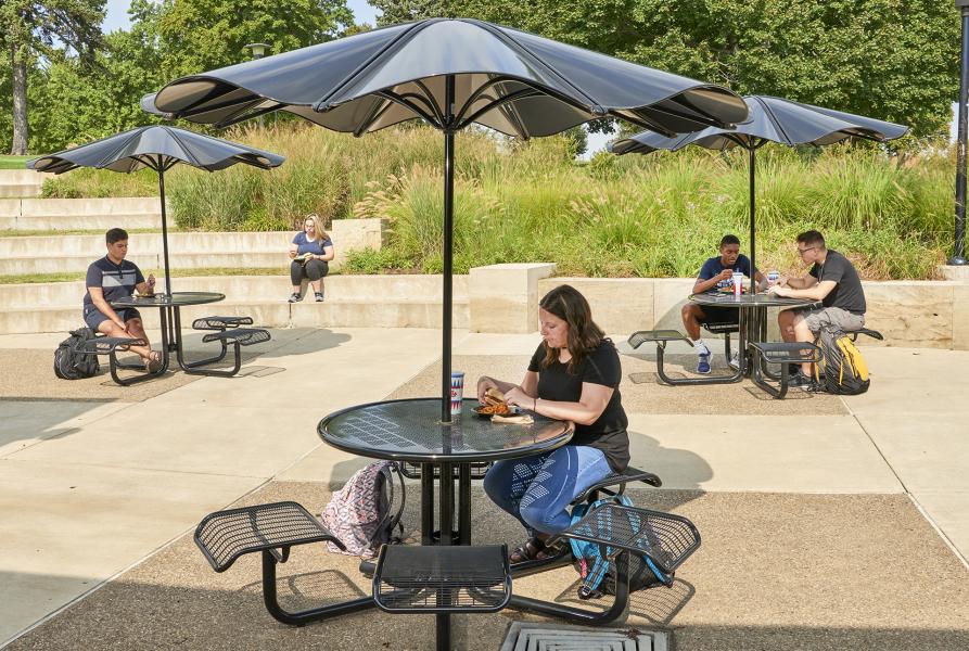 exterior seating available at bistro