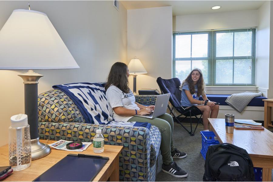 first year apartment furnishings with student