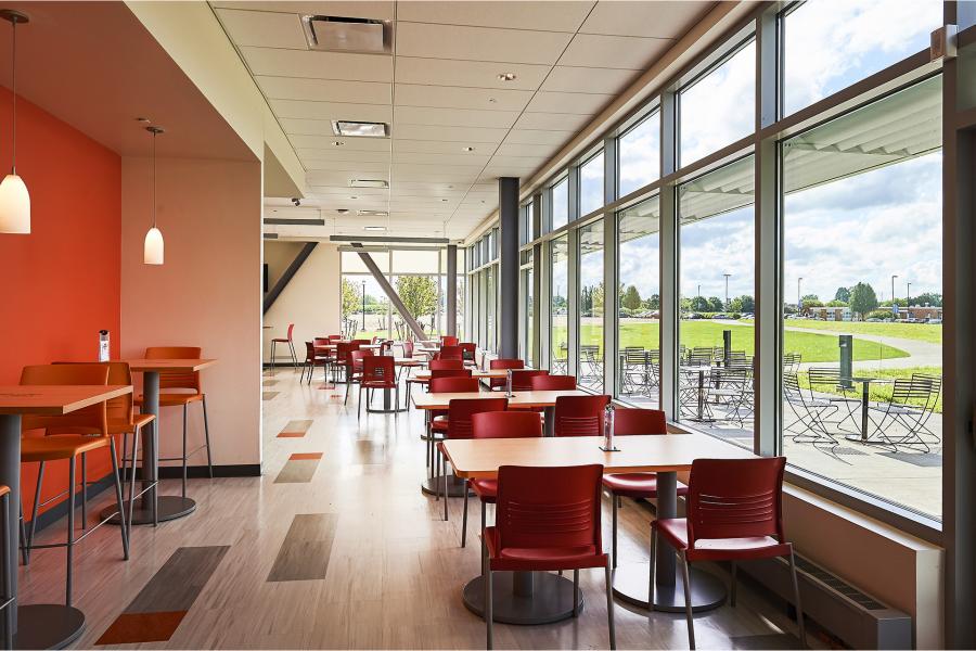 Outpost dining area with seating
