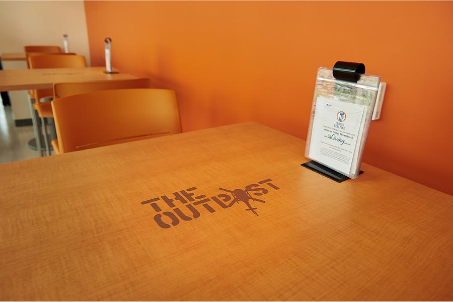 Logo and seating 