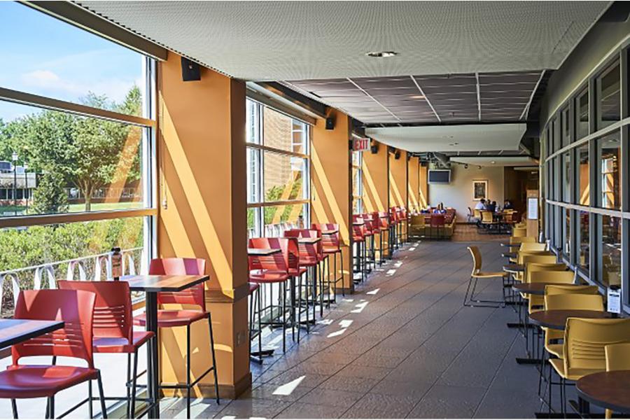 stacks open dining room