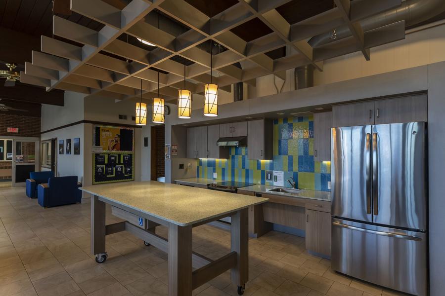 South Hall lobby community kitchen