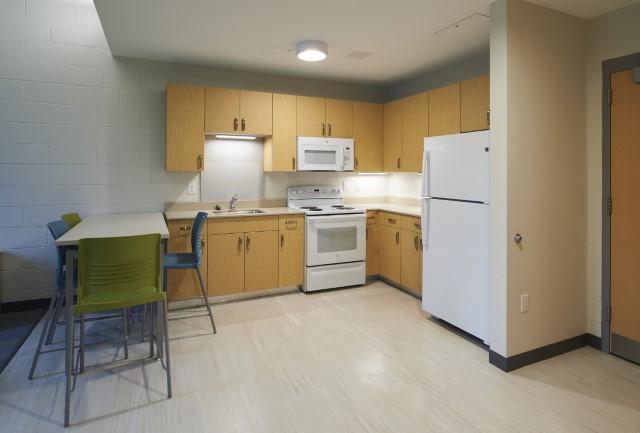 kitchen area in Lions Gate apartment 