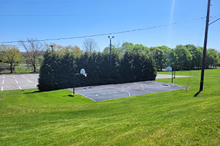Basketball court at the Nittany Apartments