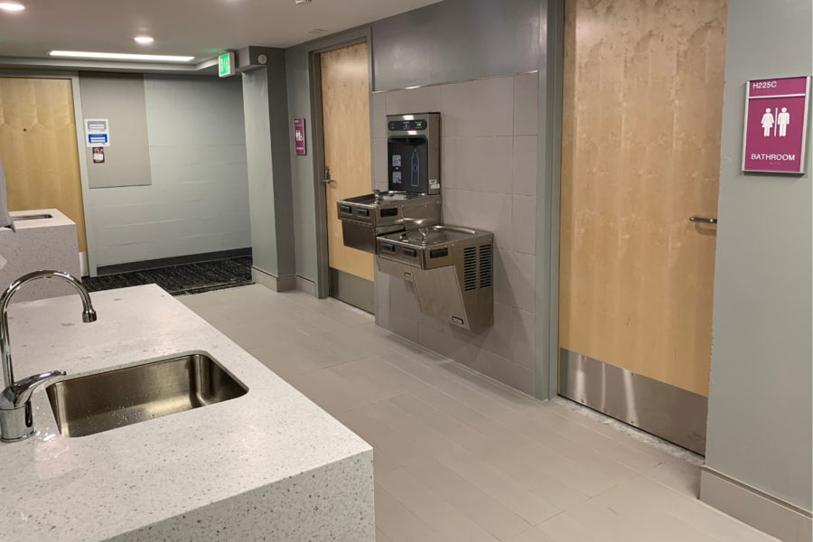 water fountain filling station
