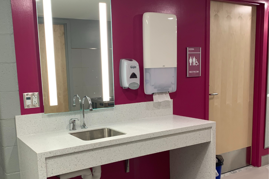 view of public sink area