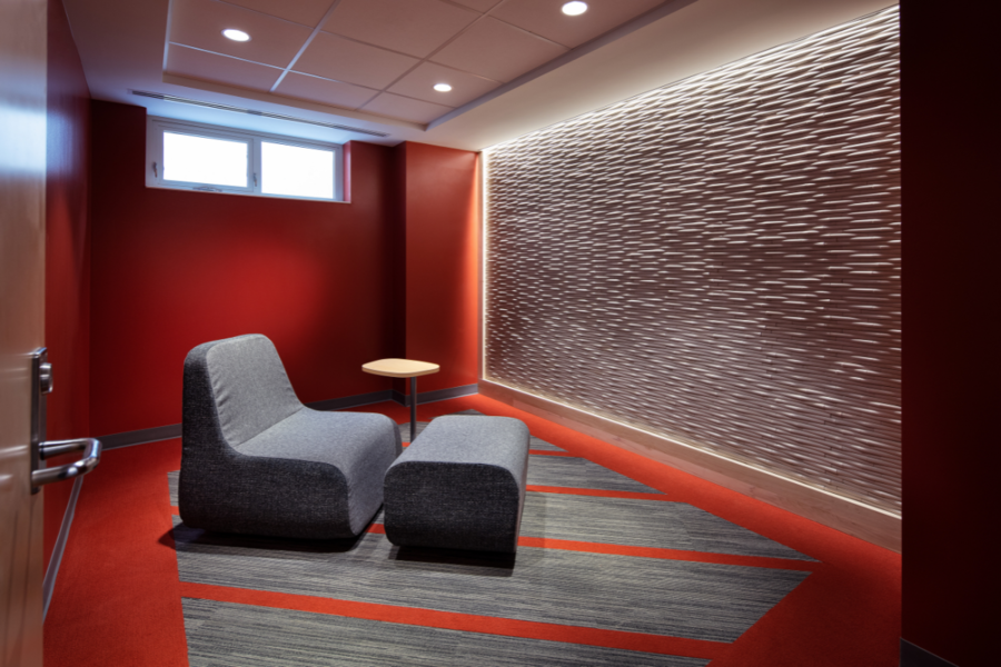 interior view of private quiet room