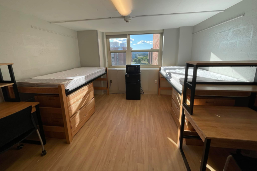 empty student room