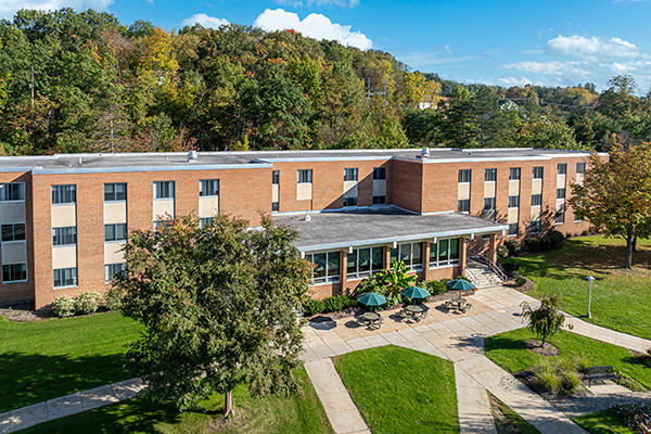 Aerial image of Maple Hall