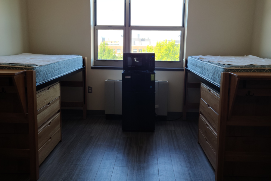 Robinson Hall room showing both beds
