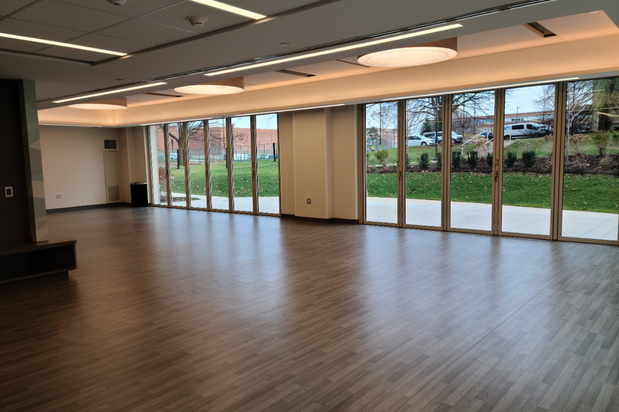 Stone Hall movement room - a large open room for activities, yoga, aerobics, etc.