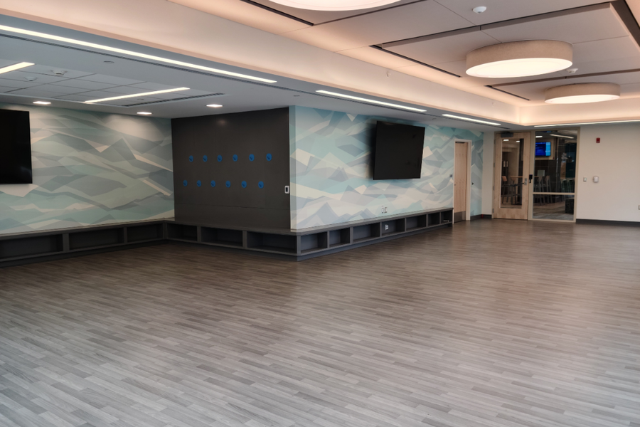 Stone Hall movement room - a large open room for activities, yoga, aerobics, etc.