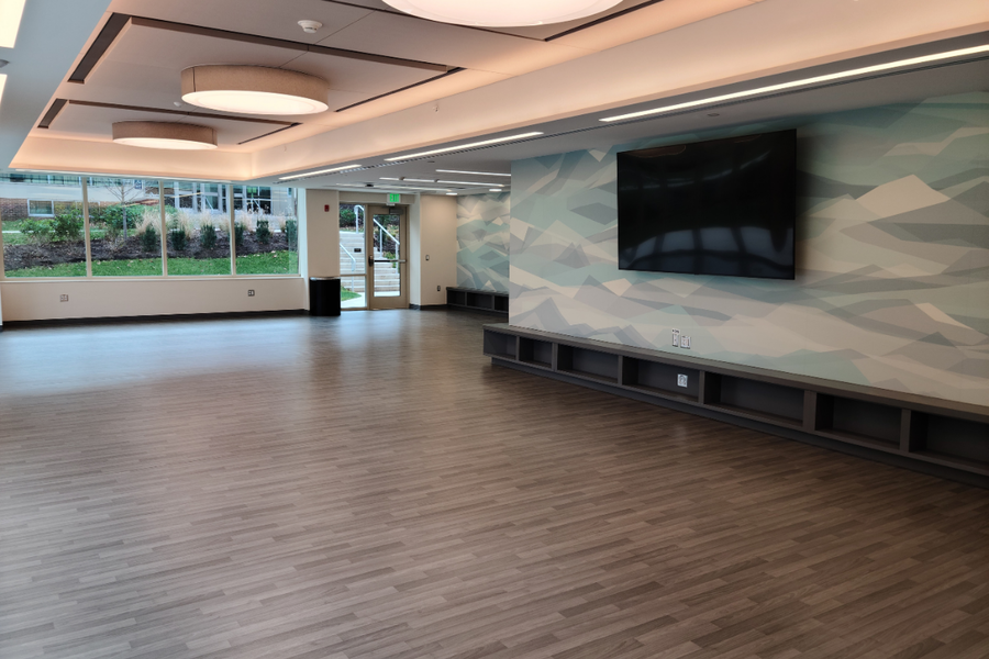 Stone Hall movement room - a large open room for activities, yoga, aerobics, etc.