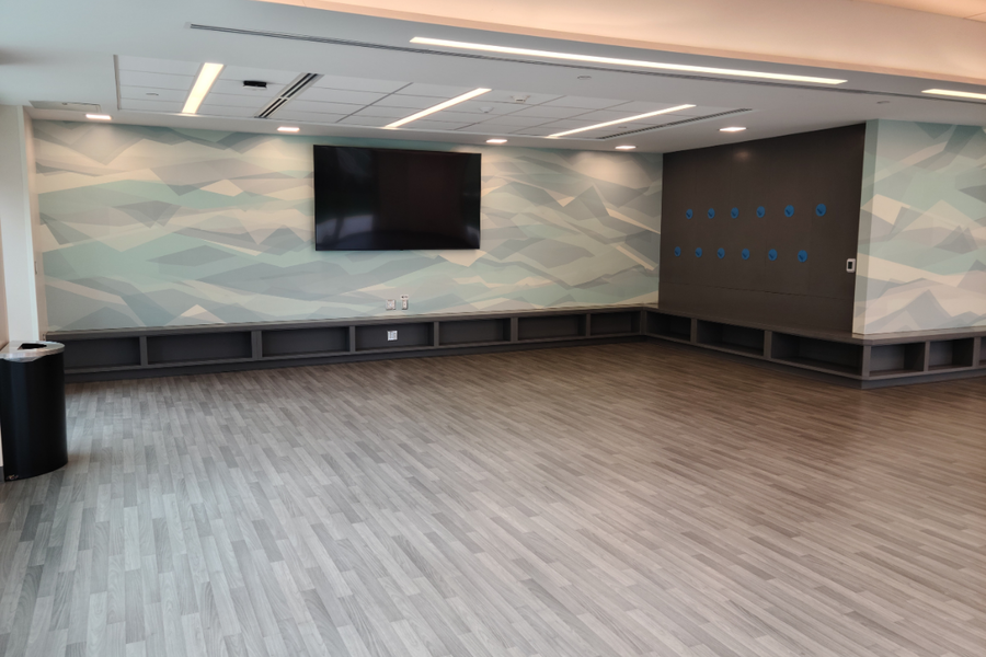 Stone Hall movement room - a large open room for activities, yoga, aerobics, etc.