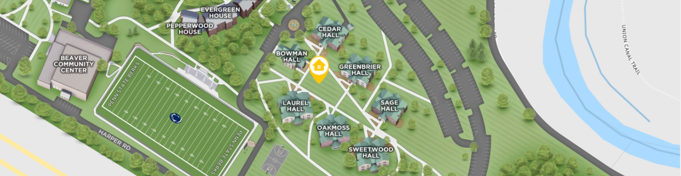 Open interactive map centered on Juniper House in a new tab