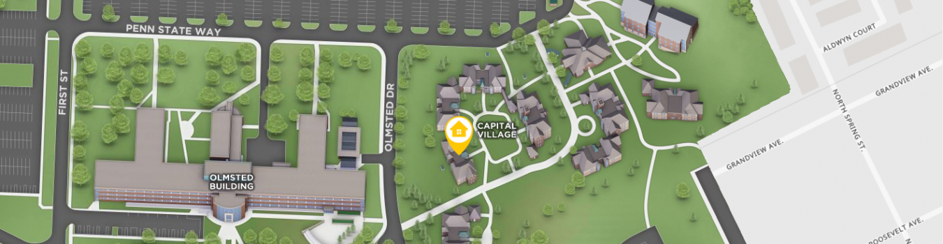 Open interactive map centered on Pine House in a new tab