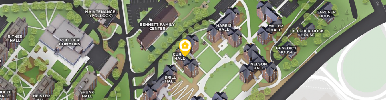 Open interactive map centered on Curry Hall in a new tab