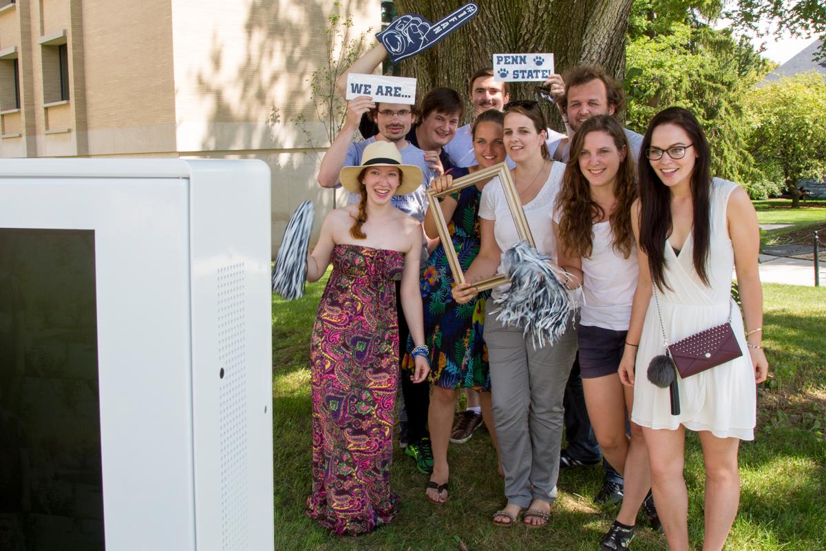 Students posing for a photo