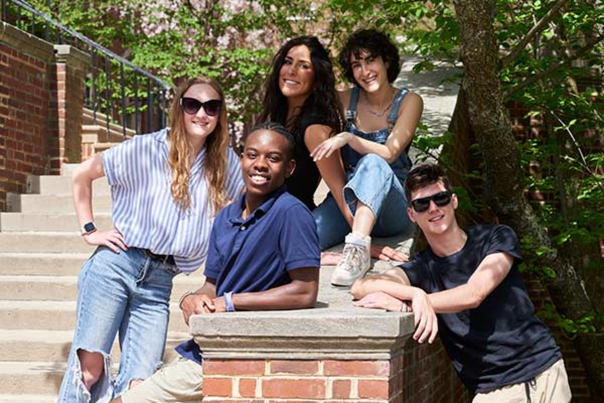 group photo of students at West Halls