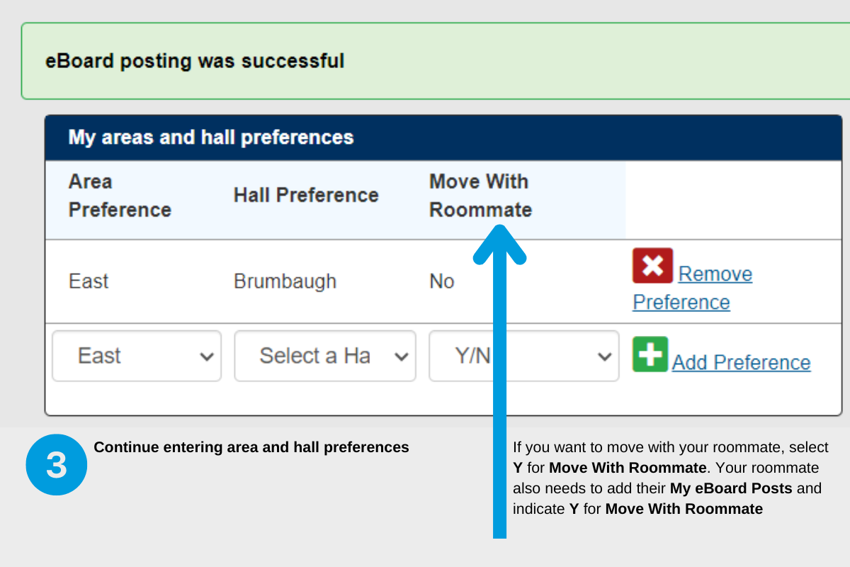 screenshot of eLiving page