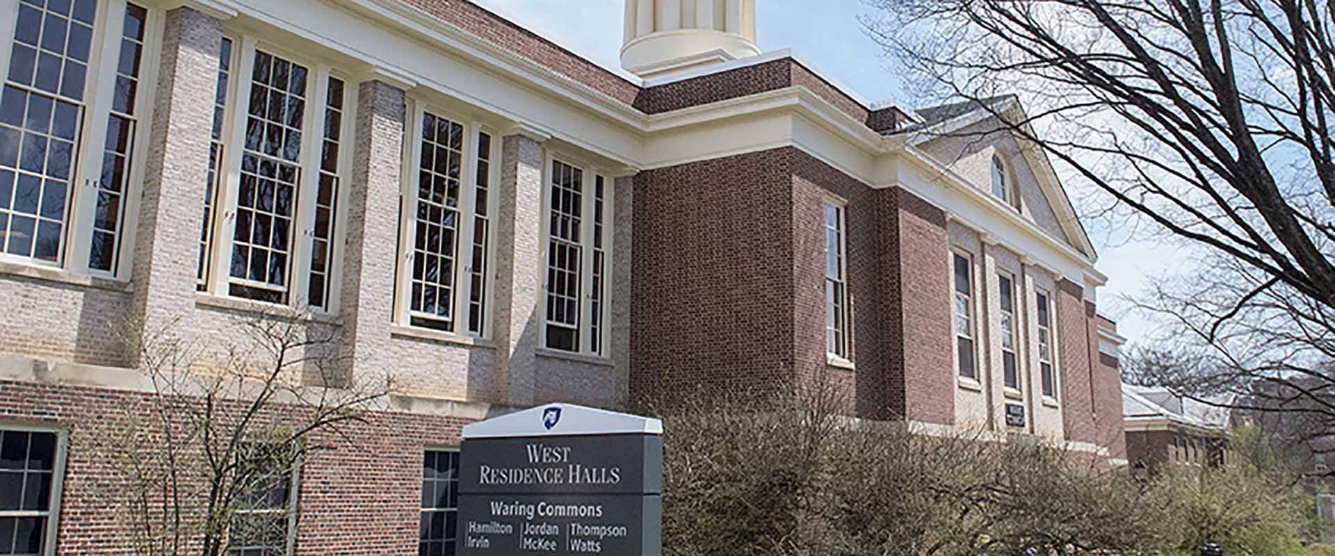 West Residence Halls Exterior Building