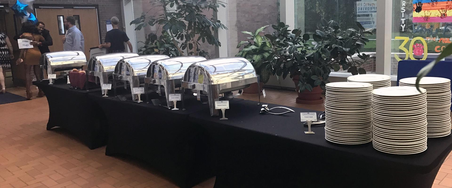 Catering buffet line