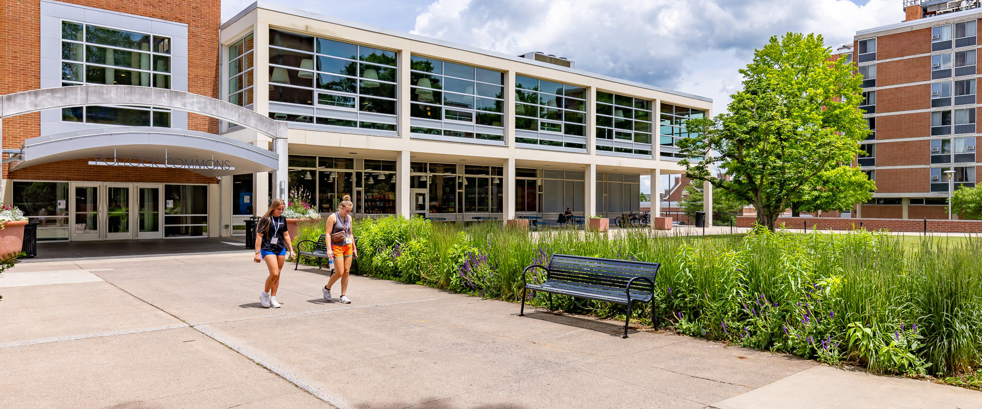 Pollock quad with students